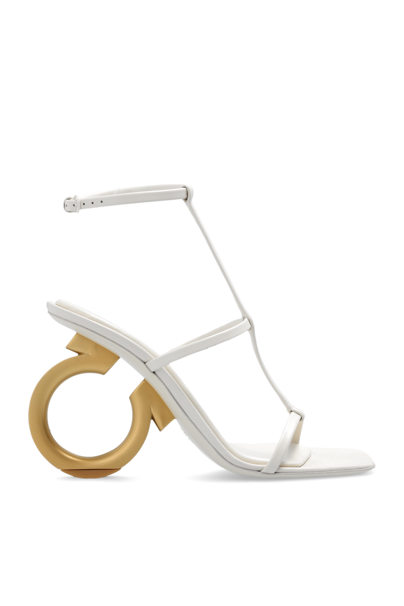 Ferragamo sculptural hot sale heel sandal